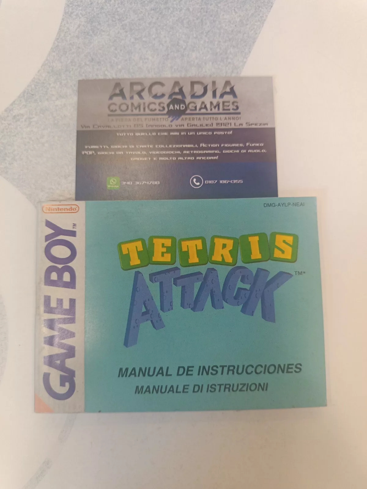 Tetris Attack Manuale Di Istruzioni Game Boy Nintendo PAL